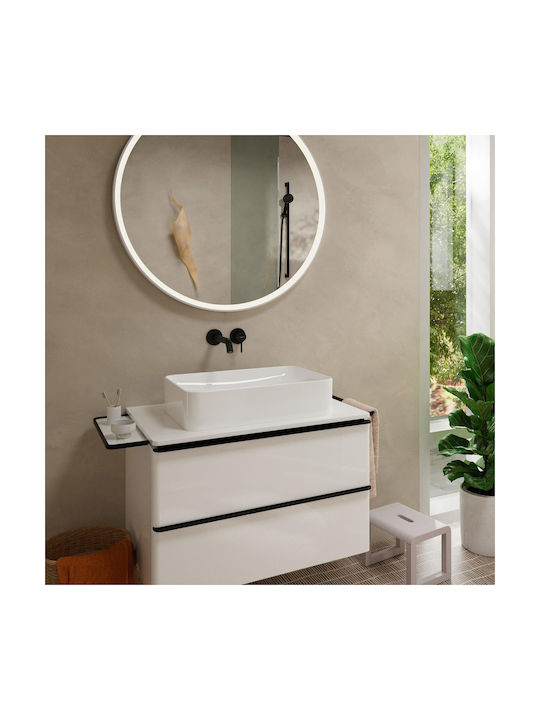 Hansgrohe Eingebaute Wasserhähne Mixer & Mundstück-Set für Waschbecken Schwarz
