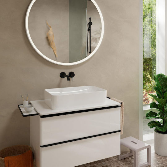 Hansgrohe Σετ Μίκτης & Στόμιο Εντοιχισμού για Νιπτήρα Μαύρο