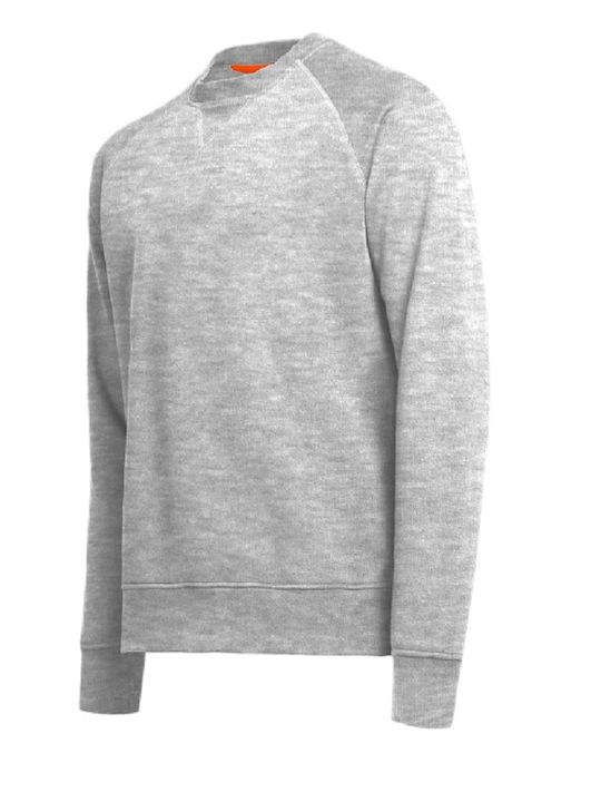 Unisex Φούτερ Εργασίας Μελανζέ Remo Pro Sweatshirt Grey Melange