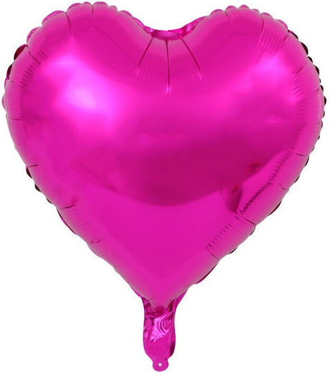 Set 3 Herzfolie Luftballons Rosa 45cm