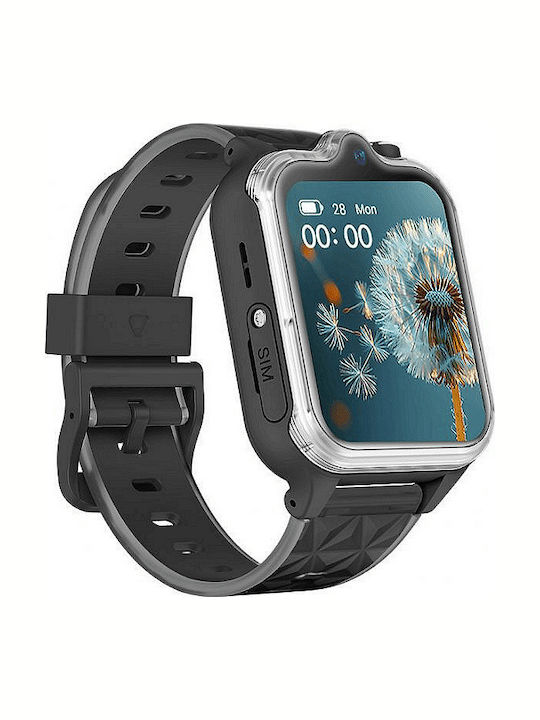 Nubki Kids' Smartwatch 4G With GPS & Camera Black