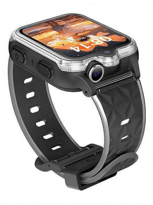 Nubki Kids' Smartwatch 4G With GPS & Camera Black