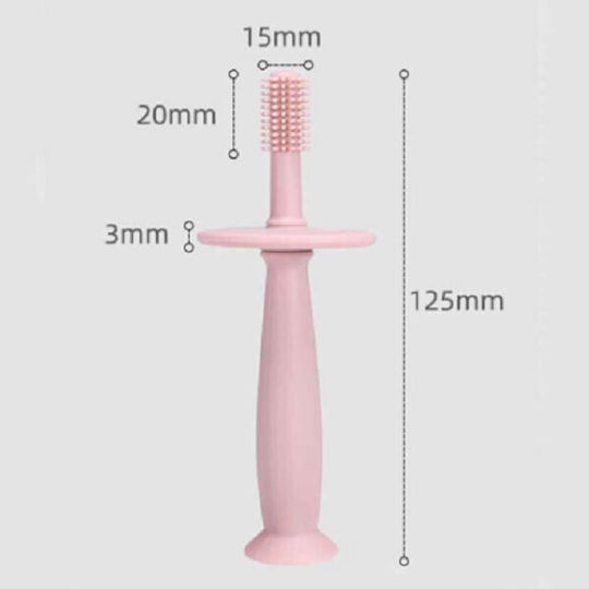 Alista Home Periuță De Dinți Pentru Bebeluşi Pentru 3 Luni+ Roz