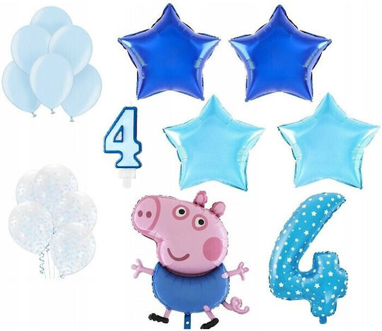 Balon Stea Folie Albastru 40 cm
