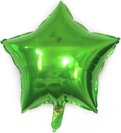 Balloon Star Foil Green 40cm