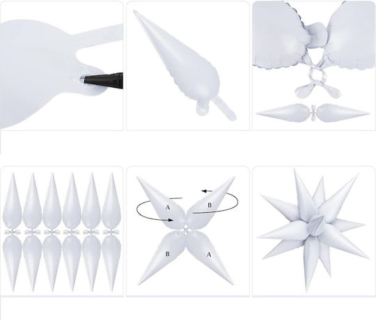 Balloon Star Foil Jumbo Transparent 66cm