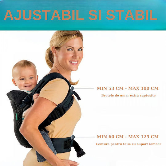 Alista Home Marsupiu Clasic Negru cu Greutate Maximă 3,5kg