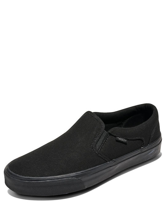 Asher Men's Canvas Slip-Ons Black