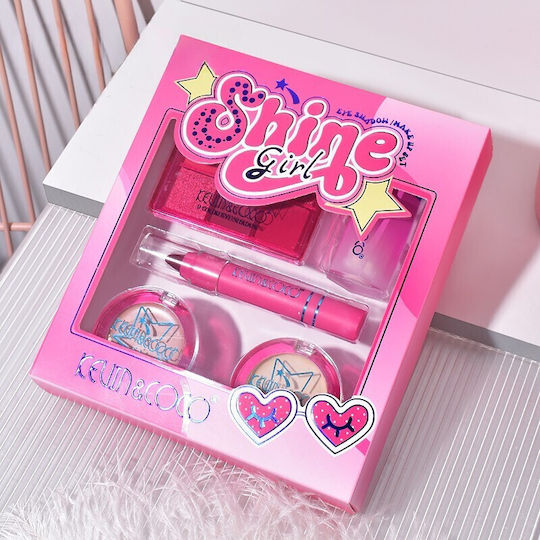 Set 5 Produse de Machiaj Kevin Coco Shine Girl 18 X 15.8 X 3.5 Cm