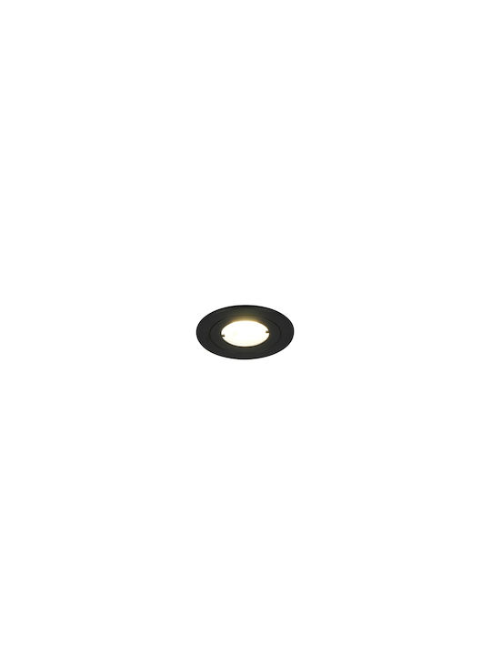 Φωτιστικό Χωνευτό Trio Lighting Lamont 635310132 Μαύρο Ματ Black Mat 3000k