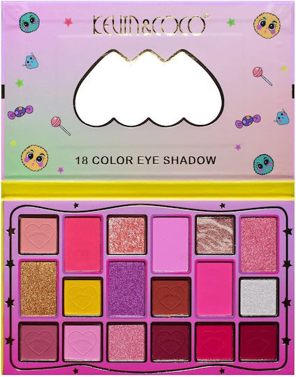 Makeup Palettes Kevin Coco Candy Star Eyeshadow 18 Colors 19.3 X 12 X 1.4 Cm