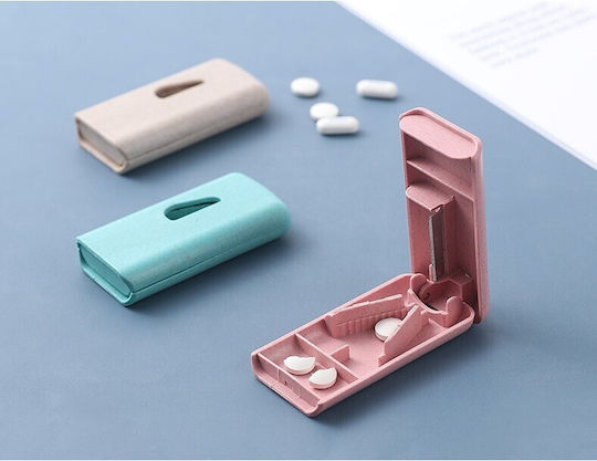 Dispozitiv De Tăiere Și Depozitare Medicamente Alista Home Plastic Albastru 8 X 4 X 1.8 Cm