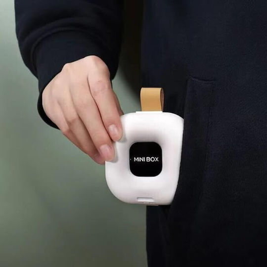 Cutie Pentru Depozitarea Medicamentelor Alista Home 4 Compartimente Închidere Etanșă Portabilă Pătrată Alb Negru Pp 7.6x2.9x7.8 Cm