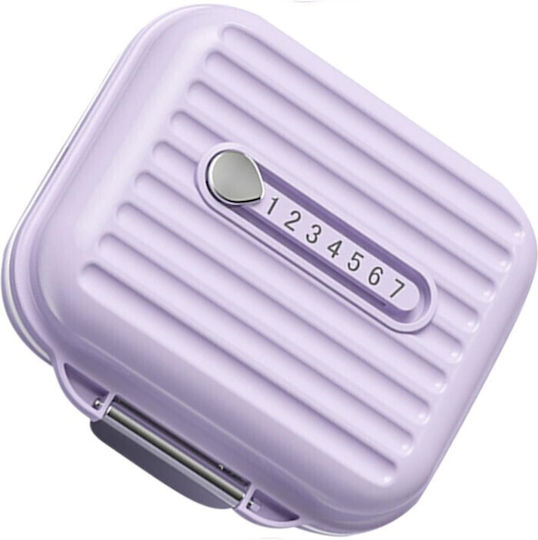 Cutie de Medicamente Alista Home Mov cu 7 Compartimente Portabilă Compactă 7.8x7.2x3.5 cm Ideală pentru Utilizare Zilnică
