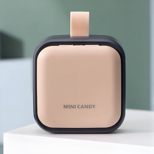 Cutie Mini Pentru Depozitarea Medicamentelor Alista Home 4 Compartimente Închidere Etanșă Portabilă Pătrată Roz-negru Pp 7.5x7.5x3 Cm