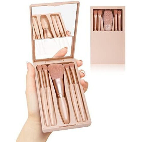 Alista Home Set Cu Pensule De Machiaj Pentru Fundație Din Păr Natural 5 Bucăți