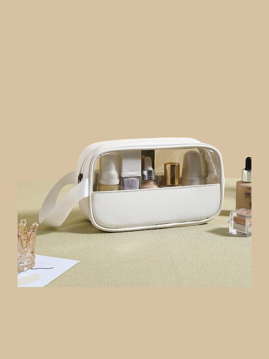 Alista Home Cosmetic Bag Travel Organization Pvc Textile Material Waterproof Portable 22 X 12 X 8 Cm White Alista Home Cosmetic Bag Travel Organization Pvc Textile Material Waterproof Portable 22 X 12 X 8 Cm White