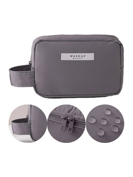 Neseser Makeup Alista Home Mâner Material Impermeabil Cosmetice 16 X 11 X 7 Cm Gri