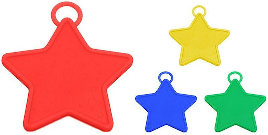 Set 4 Weights Helium Balloons Alista Home 60 Grams 15 Grams Each Plastic Star Shape Multicolor
