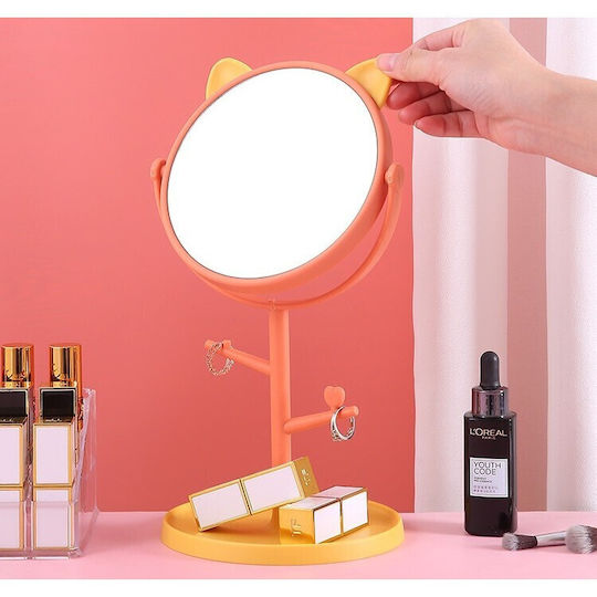 Alista Home Makeup Mirror Tabletop 31x14.5cm Orange