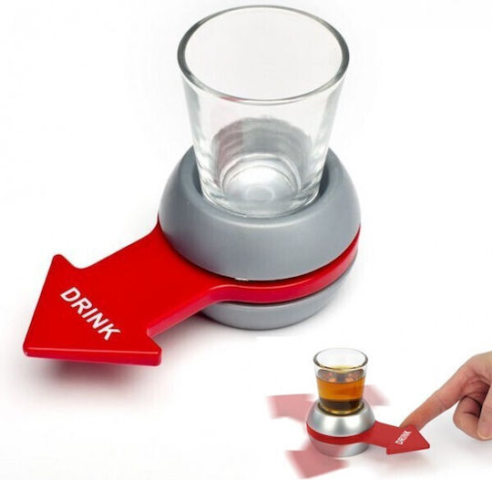 Joc De Băutură Drink Spin Alista Home Pahar De Shot Din Sticlă Gri 10.3 X 11.5 Cm