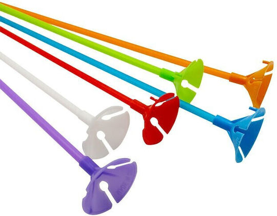 Set 10 Bețe Pentru Baloane Rozete Suporturi Din Plastic Ușor De Instalată Reutilizabilă Decorațiune Aniversare Nuntă Zi De Naștere 40 Cm Multicolor