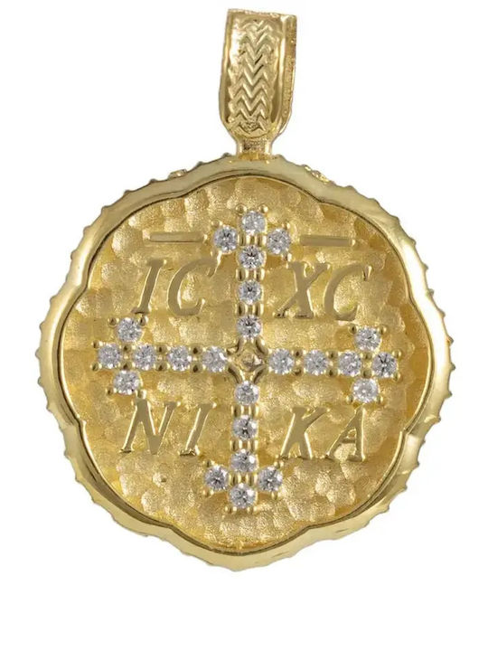 Pendant Constantine Coin Gold 9K
