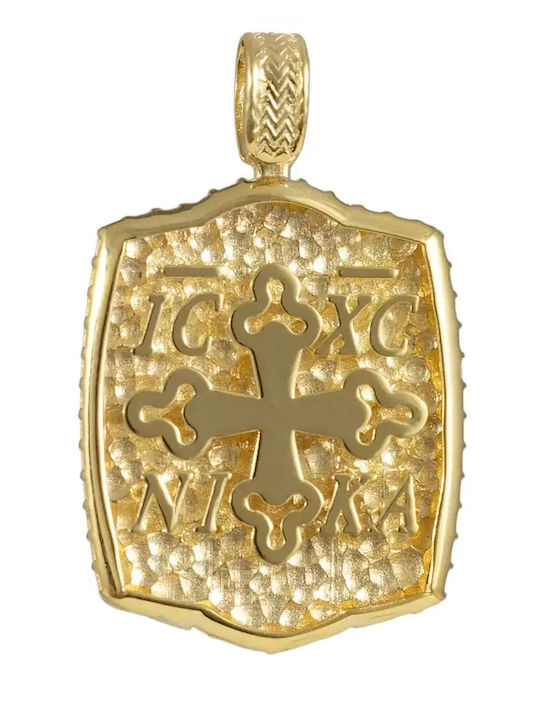 Kinder Amulett Kinderschutzamulett Beidseitig aus 14K Gold 055184