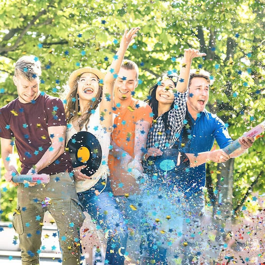 Konfetti Gender Reveal Blau