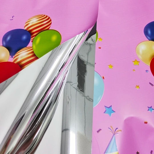 Husă De Masă Alista Home Foil Happy Birthday Balloon Print 137 X 183 Cm Roz