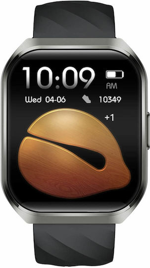 Microwear MT66 Smartwatch with Heart Rate Monitor Black