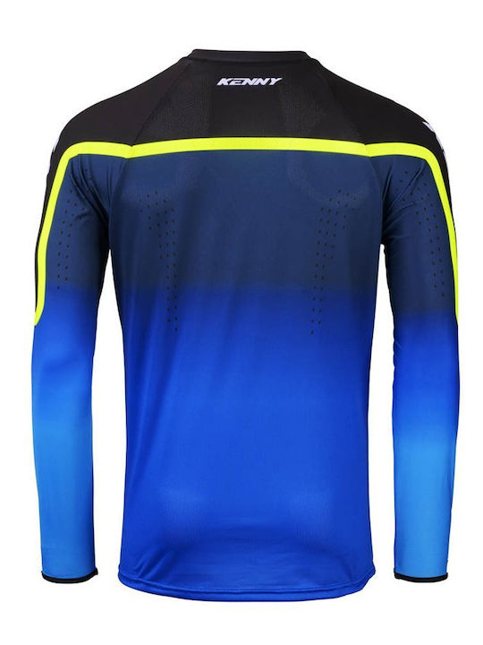 Kenny Men's Motocross Long-Sleeved Riding Jersey Blue Color