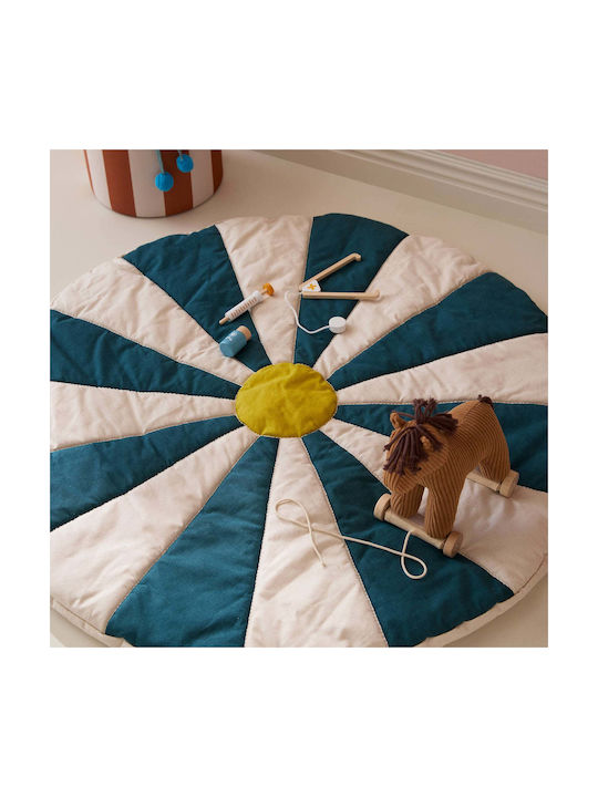 Kids Concept Παιδικό Χαλί Πετρόλ 112x112cm Πάχους 20mm Kids Concept Παιδικό Χαλί Πετρόλ 112x112cm Πάχους 20mm