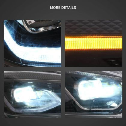 Front Led Lights 12V for Volkswagen Golf 2008-2014 2 Pieces