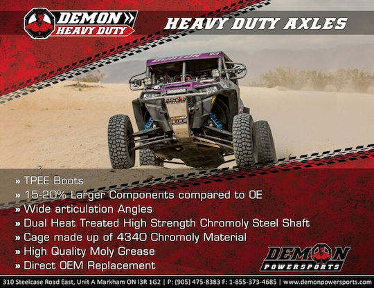 Demon Powersports Motorradrad Ersatzteile Radachse