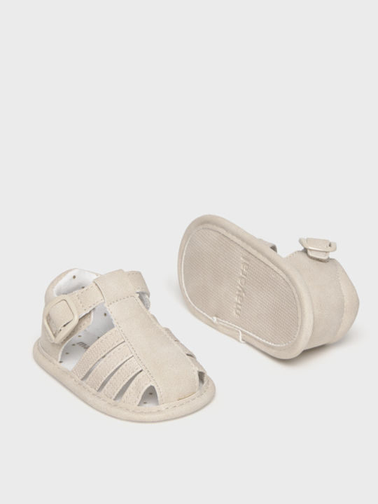 Mayoral Beige Soft-Sole Sandals for Babies