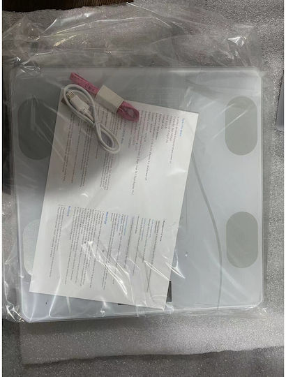 Alista Home Smart Cantar De Baie 180kg Cu Analizator De Grăsime Corporală & Bluetooth Alb 125821