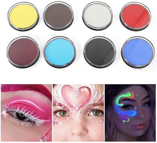 Vopsea Pentru Față și Corp Alista Home Pigment Fosforescent 30 G Activat cu Apă Alb