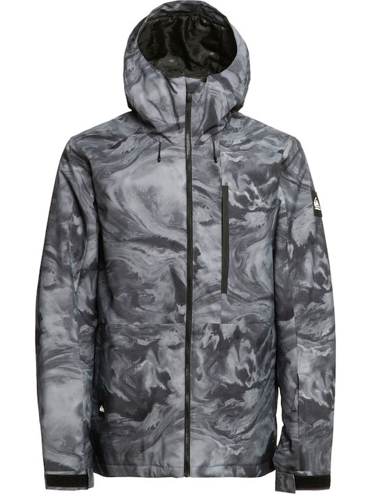 Quiksilver Mission Printed Men's Ski & Snowboard Jacket Black EQYTJ03428-KVJ2