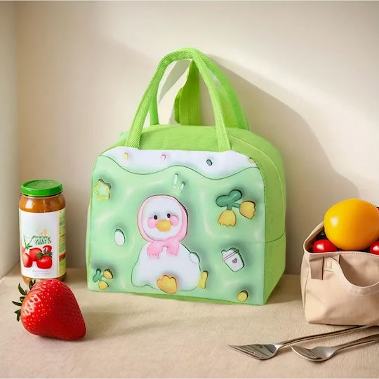 Alista Home Genți De Prânz Pentru Copii Izotermic De Mână Verde 19x13x23cm
