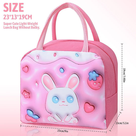 Alista Home Geantă Izotermică De Mână Pentru Prânz Roz 19x13x23cm