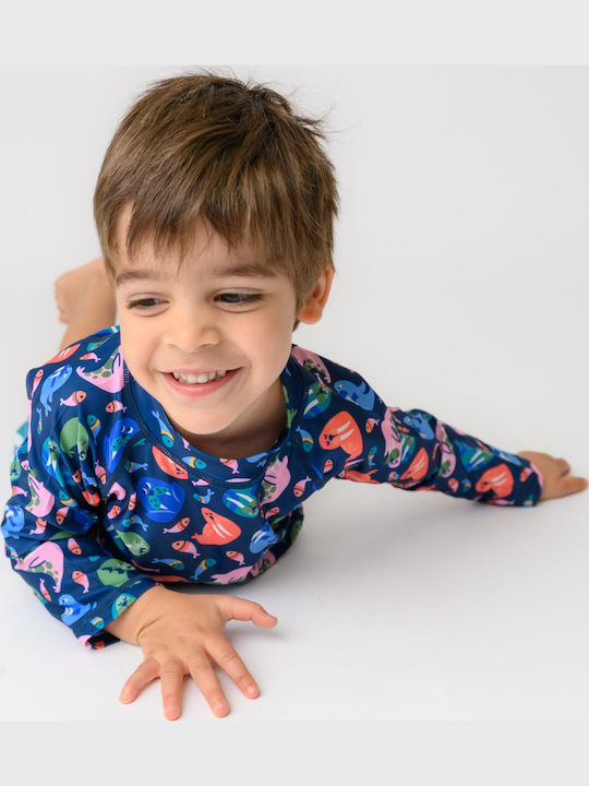 Zoocchini Kinder Bademoden-Set mit Schirm Blau