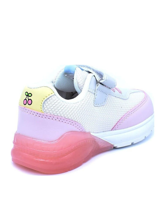 Παιδικά Sneakers με Φωτάκια Ροζ