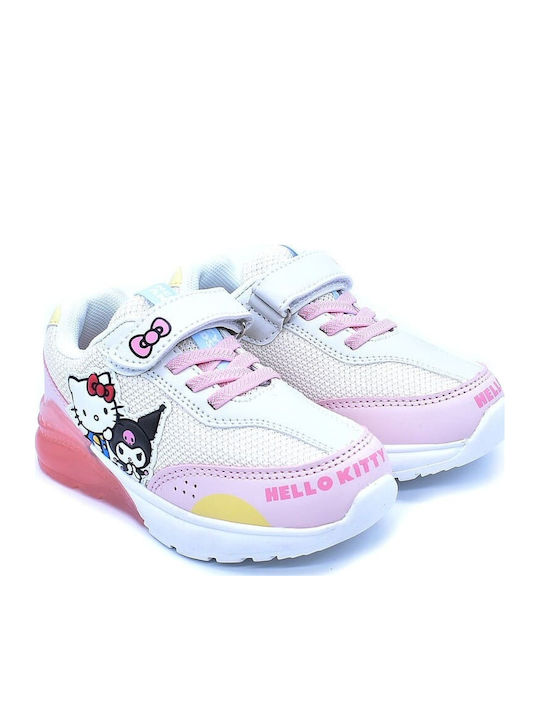 Παιδικά Sneakers με Φωτάκια Ροζ