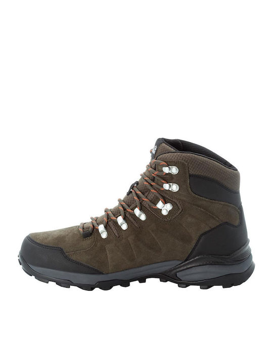 Jack Wolfskin Refugio Texapore Mid Men's Hiking Boots Brown