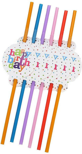 Set 6 Paie De Baut Alista Home Happy Birthday Collection 26 Cm Carton Plastic Multicolore