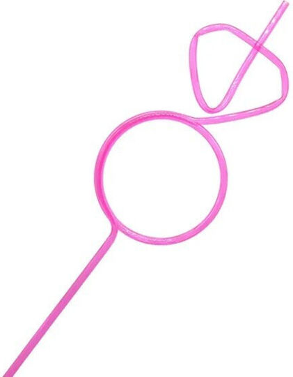 Plastic Straw Alista Home Diamond Ring Model Wedding Theme Diameter 0.5 Cm Pink White