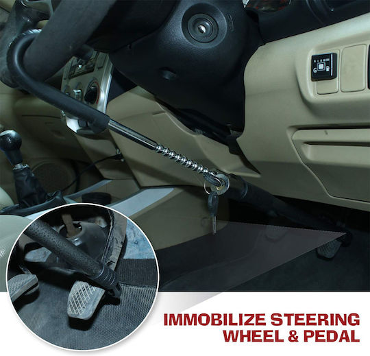 Antitheft Steering Wheel Locking Device With Alarm