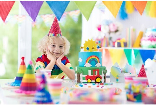 Set 6 Pălării De Petrecere Alista Home Kids Petrecere Carton 20 X 13.5 Cm Model 3 La Mulți Ani Multicolor