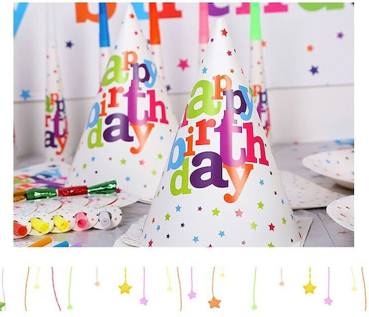 Set 6 Pălării De Petrecere Alista Home Colecția Happy Birthday Multicolor
